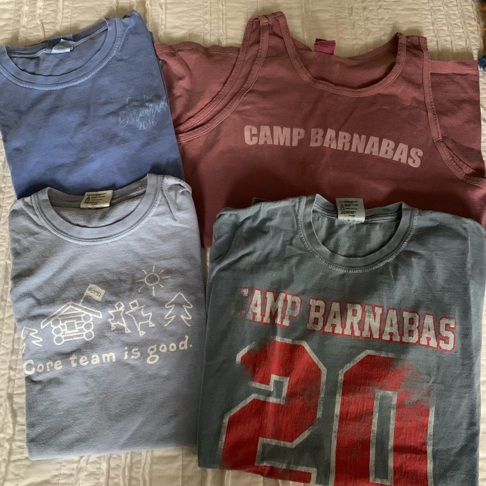 Camp Barnabas comfort color shirts